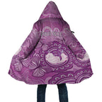 Australia Lupus Awareness Month Personalised Cloak Warrior Purple Ribbon Butterflies Indigenous Art