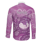 Australia Lupus Awareness Month Personalised Family Matching Tank Maxi Dress and Hawaiian Shirt Warrior Purple Ribbon Butterflies Indigenous Art