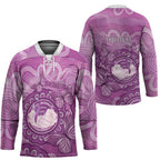 Australia Lupus Awareness Month Personalised Hockey Jersey Warrior Purple Ribbon Butterflies Indigenous Art