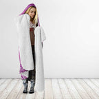 Australia Lupus Awareness Month Personalised Hooded Blanket Warrior Purple Ribbon Butterflies Indigenous Art