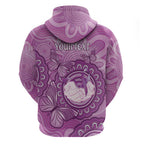Australia Lupus Awareness Month Personalised Hoodie Warrior Purple Ribbon Butterflies Indigenous Art
