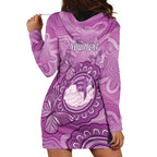 Australia Lupus Awareness Month Personalised Hoodie Dress Warrior Purple Ribbon Butterflies Indigenous Art