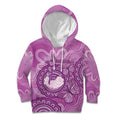 Australia Lupus Awareness Month Personalised Kid Hoodie Warrior Purple Ribbon Butterflies Indigenous Art