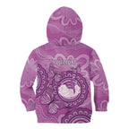 Australia Lupus Awareness Month Personalised Kid Hoodie Warrior Purple Ribbon Butterflies Indigenous Art