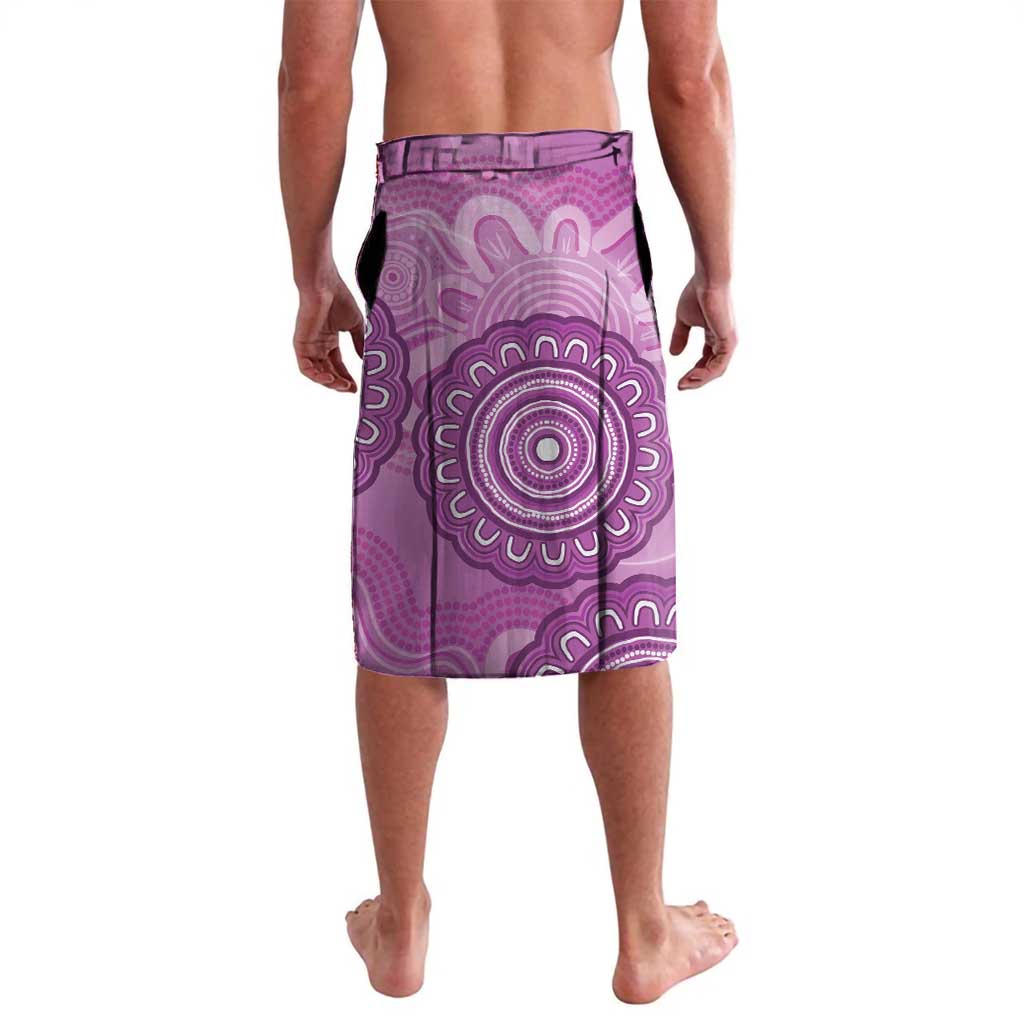 Australia Lupus Awareness Month Personalised Lavalava Warrior Purple Ribbon Butterflies Indigenous Art