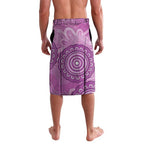 Australia Lupus Awareness Month Personalised Lavalava Warrior Purple Ribbon Butterflies Indigenous Art