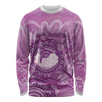 Australia Lupus Awareness Month Personalised Long Sleeve Shirt Warrior Purple Ribbon Butterflies Indigenous Art
