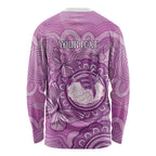 Australia Lupus Awareness Month Personalised Long Sleeve Shirt Warrior Purple Ribbon Butterflies Indigenous Art