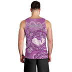 Australia Lupus Awareness Month Personalised Men Tank Top Warrior Purple Ribbon Butterflies Indigenous Art
