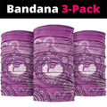 Australia Lupus Awareness Month Personalised Neck Gaiter Warrior Purple Ribbon Butterflies Indigenous Art