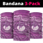 Australia Lupus Awareness Month Personalised Neck Gaiter Warrior Purple Ribbon Butterflies Indigenous Art