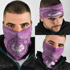 Australia Lupus Awareness Month Personalised Neck Gaiter Warrior Purple Ribbon Butterflies Indigenous Art