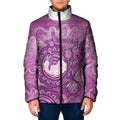 Australia Lupus Awareness Month Personalised Padded Jacket Warrior Purple Ribbon Butterflies Indigenous Art