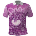 Australia Lupus Awareness Month Personalised Polo Shirt Warrior Purple Ribbon Butterflies Indigenous Art