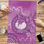 Australia Lupus Awareness Month Personalised Puzzle Warrior Purple Ribbon Butterflies Indigenous Art