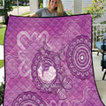 Australia Lupus Awareness Month Personalised Quilt Warrior Purple Ribbon Butterflies Indigenous Art