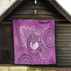 Australia Lupus Awareness Month Personalised Quilt Warrior Purple Ribbon Butterflies Indigenous Art