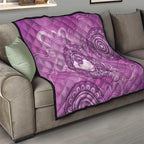 Australia Lupus Awareness Month Personalised Quilt Warrior Purple Ribbon Butterflies Indigenous Art