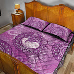 Australia Lupus Awareness Month Personalised Quilt Bed Set Warrior Purple Ribbon Butterflies Indigenous Art