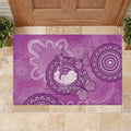Australia Lupus Awareness Month Personalised Rubber Doormat Warrior Purple Ribbon Butterflies Indigenous Art