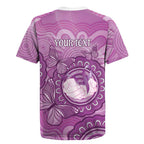 Australia Lupus Awareness Month Personalised Rugby Jersey Warrior Purple Ribbon Butterflies Indigenous Art