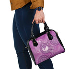 Australia Lupus Awareness Month Personalised Shoulder Handbag Warrior Purple Ribbon Butterflies Indigenous Art