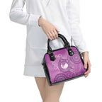Australia Lupus Awareness Month Personalised Shoulder Handbag Warrior Purple Ribbon Butterflies Indigenous Art