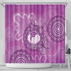 Australia Lupus Awareness Month Personalised Shower Curtain Warrior Purple Ribbon Butterflies Indigenous Art