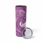 Australia Lupus Awareness Month Personalised Skinny Tumbler Warrior Purple Ribbon Butterflies Indigenous Art