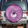 Australia Lupus Awareness Month Personalised Spare Tire Cover Warrior Purple Ribbon Butterflies Indigenous Art