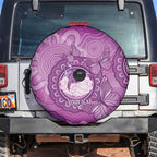 Australia Lupus Awareness Month Personalised Spare Tire Cover Warrior Purple Ribbon Butterflies Indigenous Art