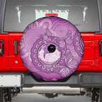 Australia Lupus Awareness Month Personalised Spare Tire Cover Warrior Purple Ribbon Butterflies Indigenous Art