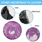Australia Lupus Awareness Month Personalised Spare Tire Cover Warrior Purple Ribbon Butterflies Indigenous Art