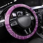 Australia Lupus Awareness Month Steering Wheel Cover Warrior Purple Ribbon Butterflies Indigenous Art
