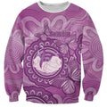 Australia Lupus Awareness Month Personalised Sweatshirt Warrior Purple Ribbon Butterflies Indigenous Art