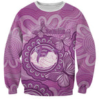 Australia Lupus Awareness Month Personalised Sweatshirt Warrior Purple Ribbon Butterflies Indigenous Art