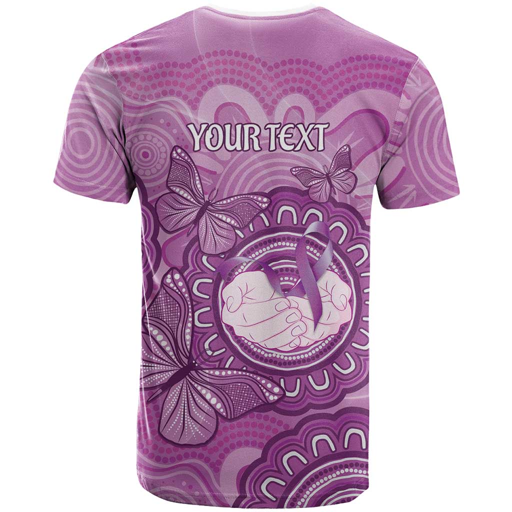 Australia Lupus Awareness Month Personalised T Shirt Warrior Purple Ribbon Butterflies Indigenous Art