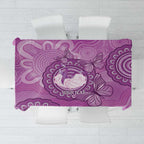 Australia Lupus Awareness Month Personalised Tablecloth Warrior Purple Ribbon Butterflies Indigenous Art