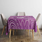 Australia Lupus Awareness Month Personalised Tablecloth Warrior Purple Ribbon Butterflies Indigenous Art