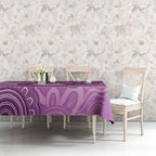 Australia Lupus Awareness Month Personalised Tablecloth Warrior Purple Ribbon Butterflies Indigenous Art
