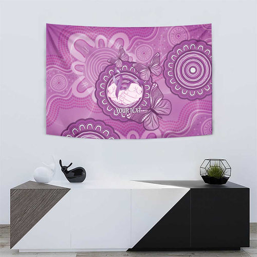 Australia Lupus Awareness Month Personalised Tapestry Warrior Purple Ribbon Butterflies Indigenous Art