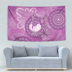 Australia Lupus Awareness Month Personalised Tapestry Warrior Purple Ribbon Butterflies Indigenous Art