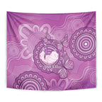 Australia Lupus Awareness Month Personalised Tapestry Warrior Purple Ribbon Butterflies Indigenous Art