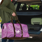 Australia Lupus Awareness Month Personalised Travel Bag Warrior Purple Ribbon Butterflies Indigenous Art