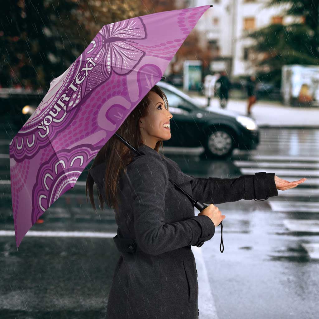 Australia Lupus Awareness Month Personalised Umbrella Warrior Purple Ribbon Butterflies Indigenous Art