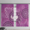Australia Lupus Awareness Month Personalised Window Curtain Warrior Purple Ribbon Butterflies Indigenous Art
