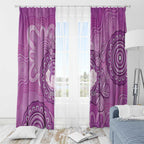 Australia Lupus Awareness Month Personalised Window Curtain Warrior Purple Ribbon Butterflies Indigenous Art