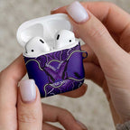 Australia Lupus Awareness Month Personalised AirPods Case Butterfly Purple Ribbon Invisible Illness Indigenous Art