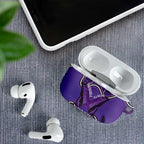 Australia Lupus Awareness Month Personalised AirPods Case Butterfly Purple Ribbon Invisible Illness Indigenous Art
