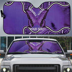 Australia Lupus Awareness Month Personalised Auto Sun Shade Butterfly Purple Ribbon Invisible Illness Indigenous Art